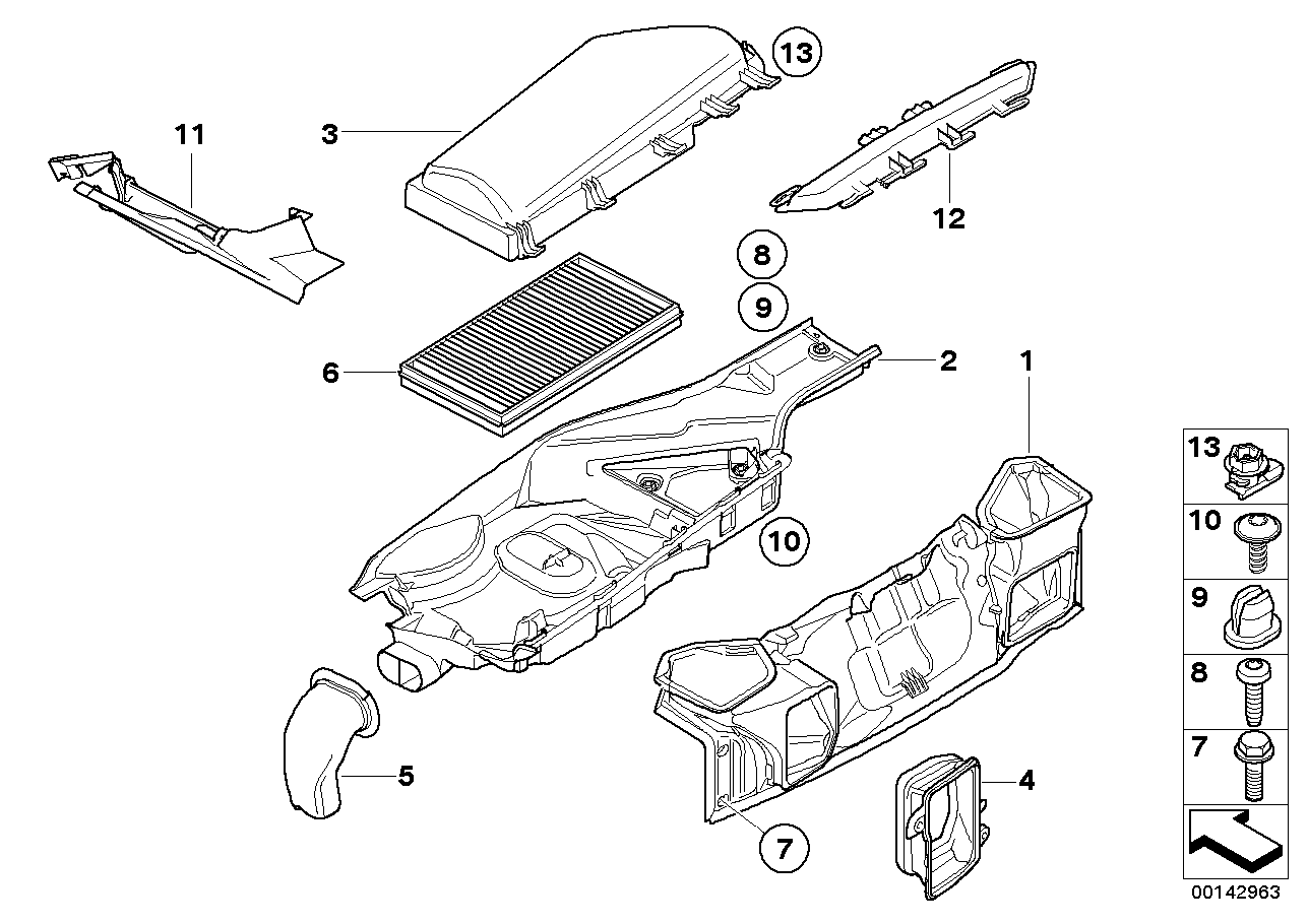 BMW 64316913504 - Фильтр воздуха в салоне parts5.com