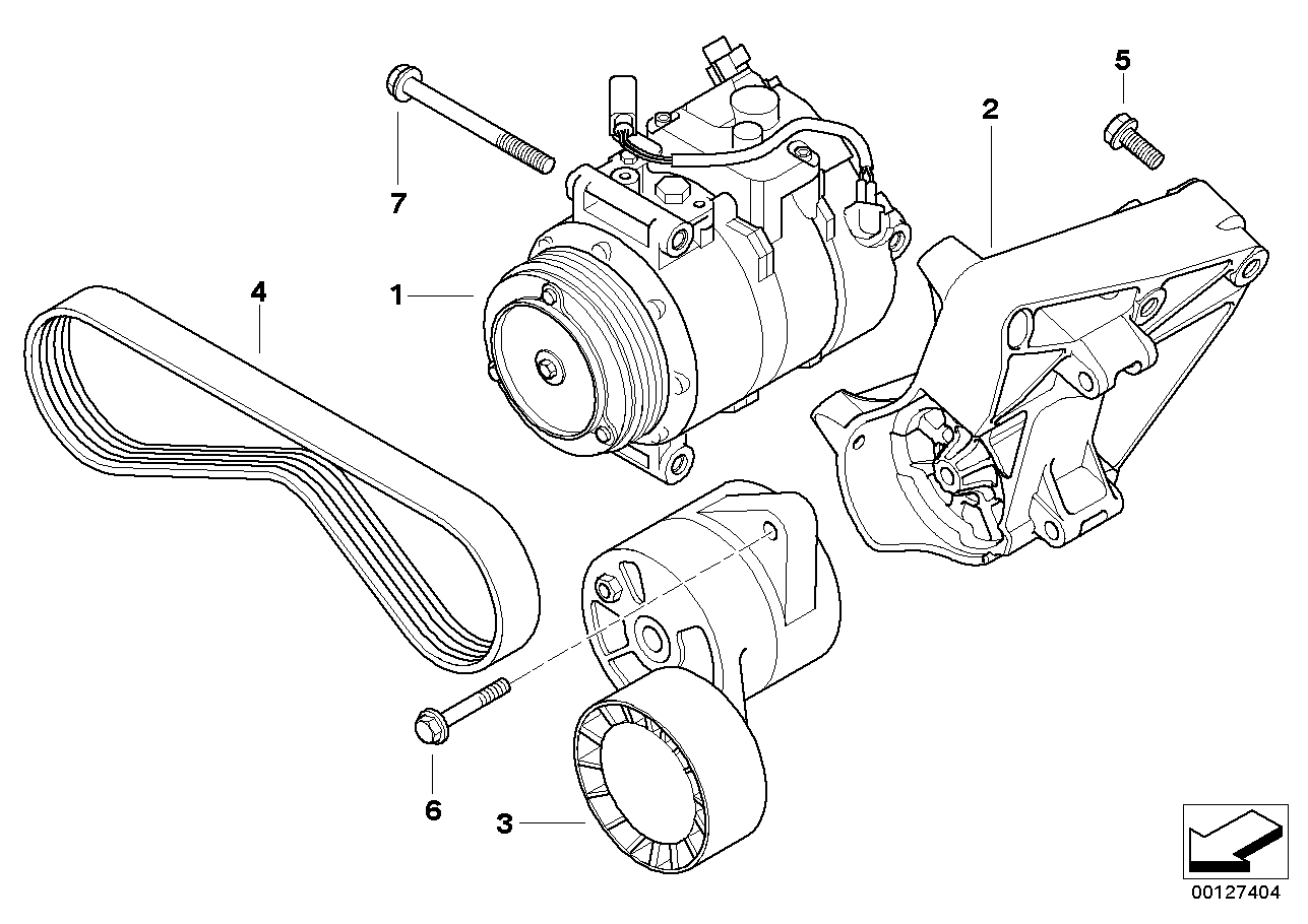 BMW 11287512563 - Correa trapecial poli V parts5.com