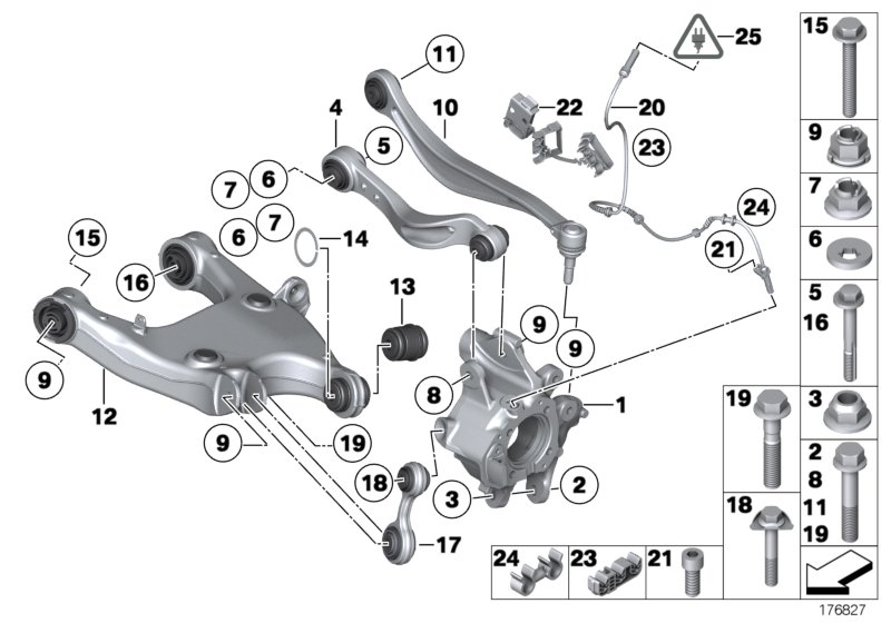 BMW 33 32 6 779 847 - Рычаг подвески колеса parts5.com