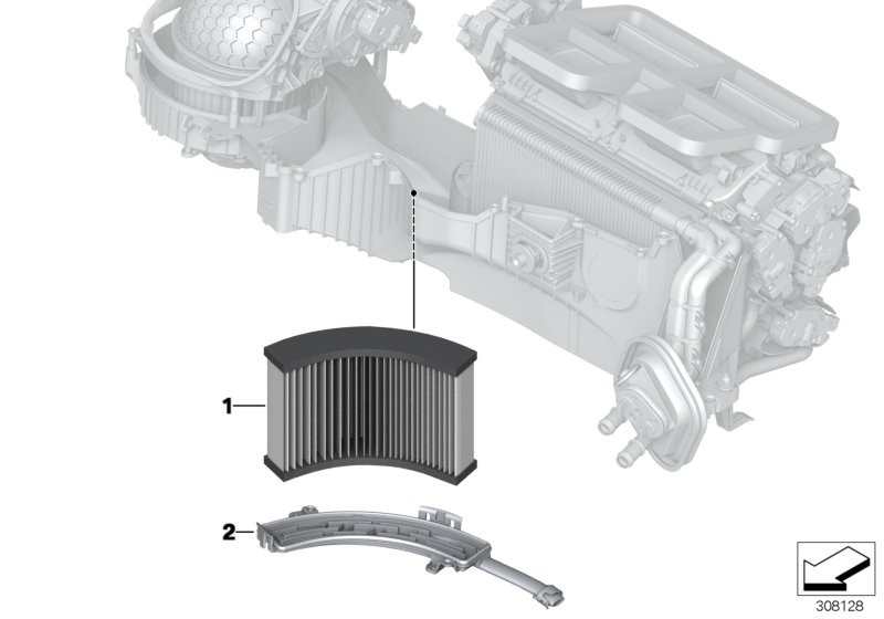 BMW 64 11 6 821 995 - Фильтр воздуха в салоне parts5.com