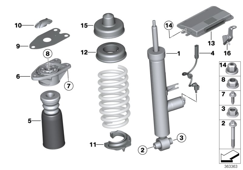 BMW 33536854701 - Пылезащитный комплект, амортизатор parts5.com