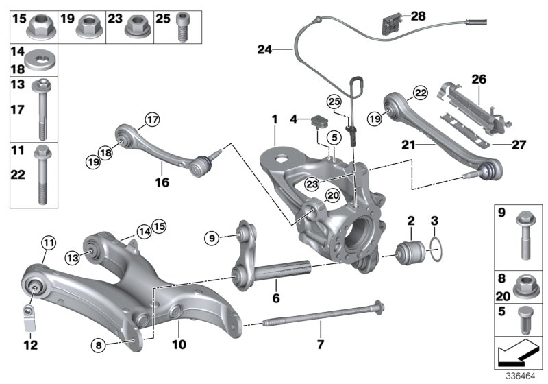 BMW 33 32 6 770 985 - Сайлентблок, рычаг подвески колеса parts5.com