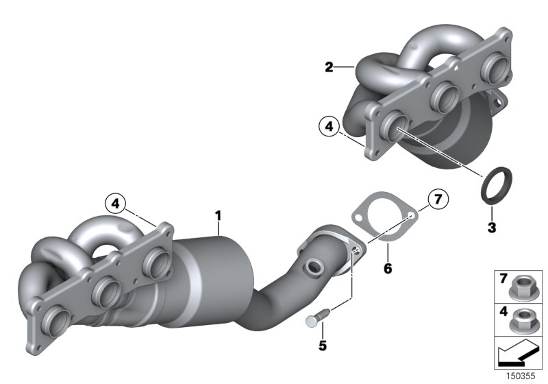 BMW 18407530554 - Катализатор parts5.com