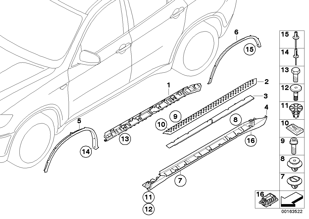 BMW 51777176329 - Расширение, крыло parts5.com