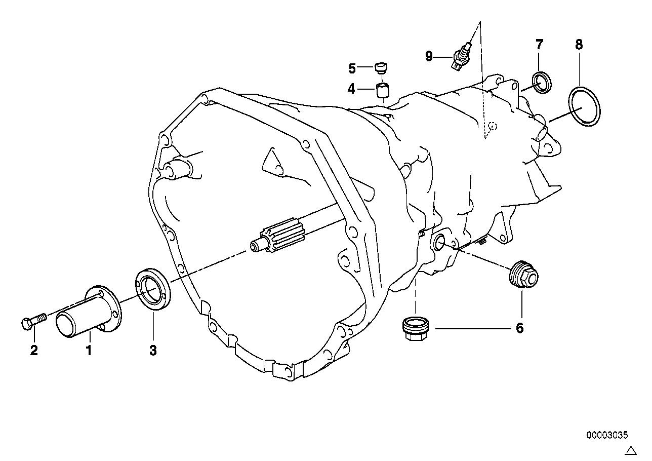 BMW 23121228493 - Уплотняющее кольцо, ступенчатая коробка передач parts5.com