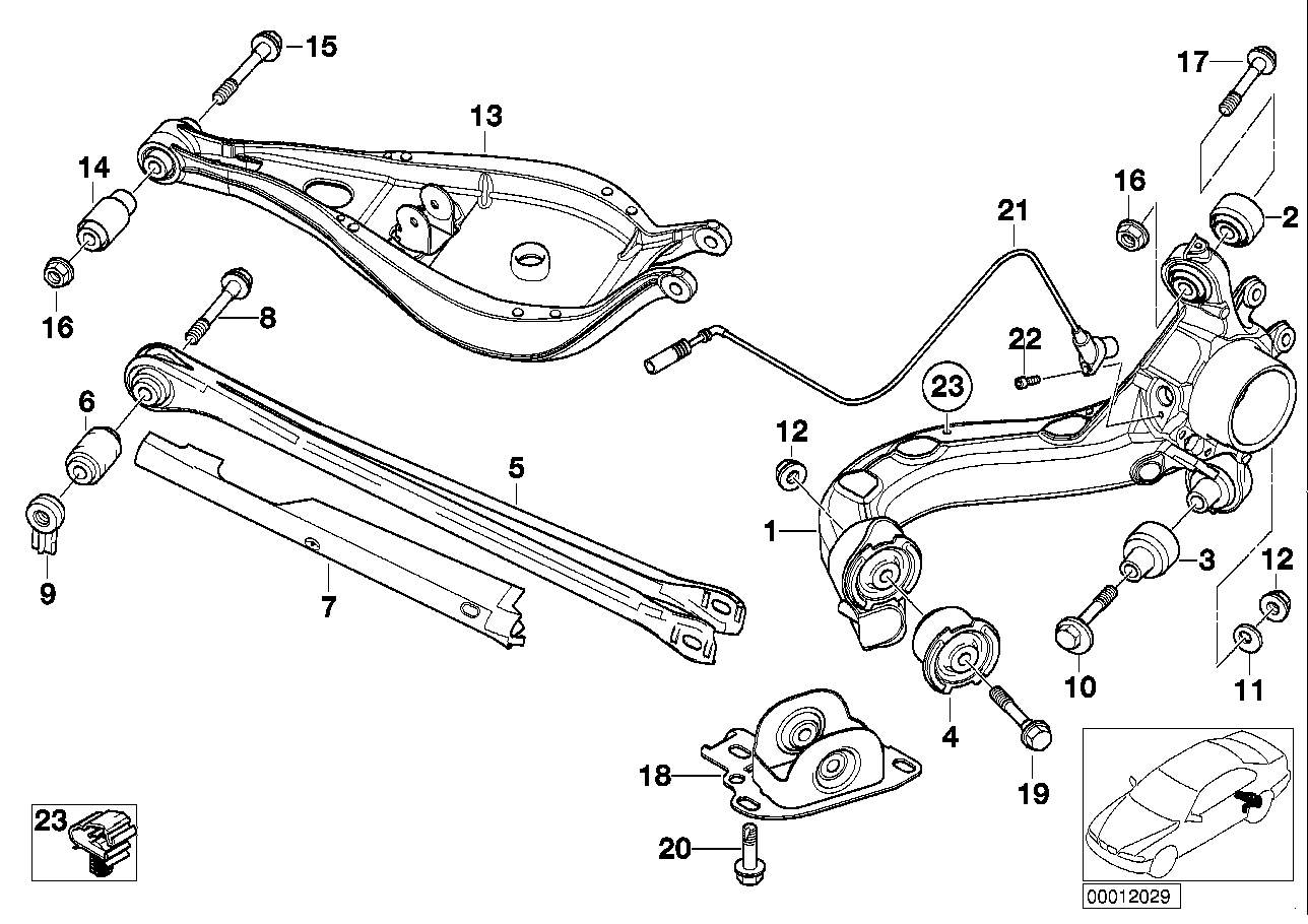 BMW 33 30 6 852 895 - Сайлентблок, рычаг подвески колеса parts5.com