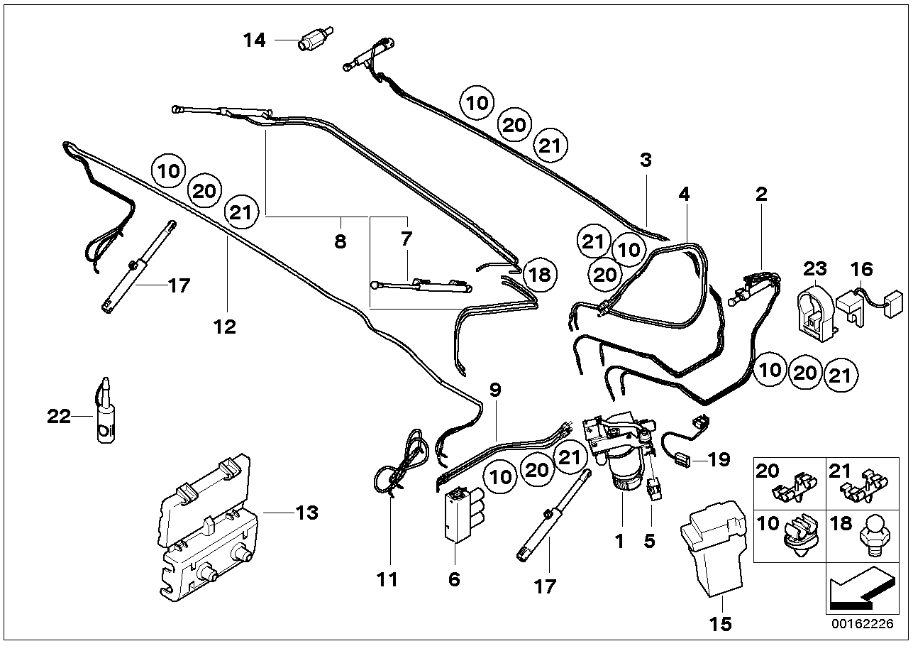 BMW 54 34 0 394 395 - Центральное гидравлическое масло parts5.com