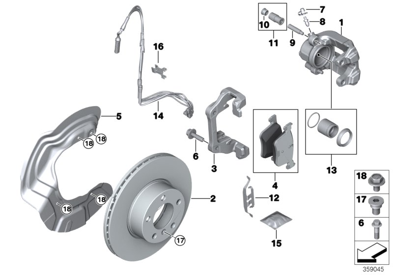 BMW 34 11 6 766 683 - Ремкомплект, тормозной суппорт parts5.com