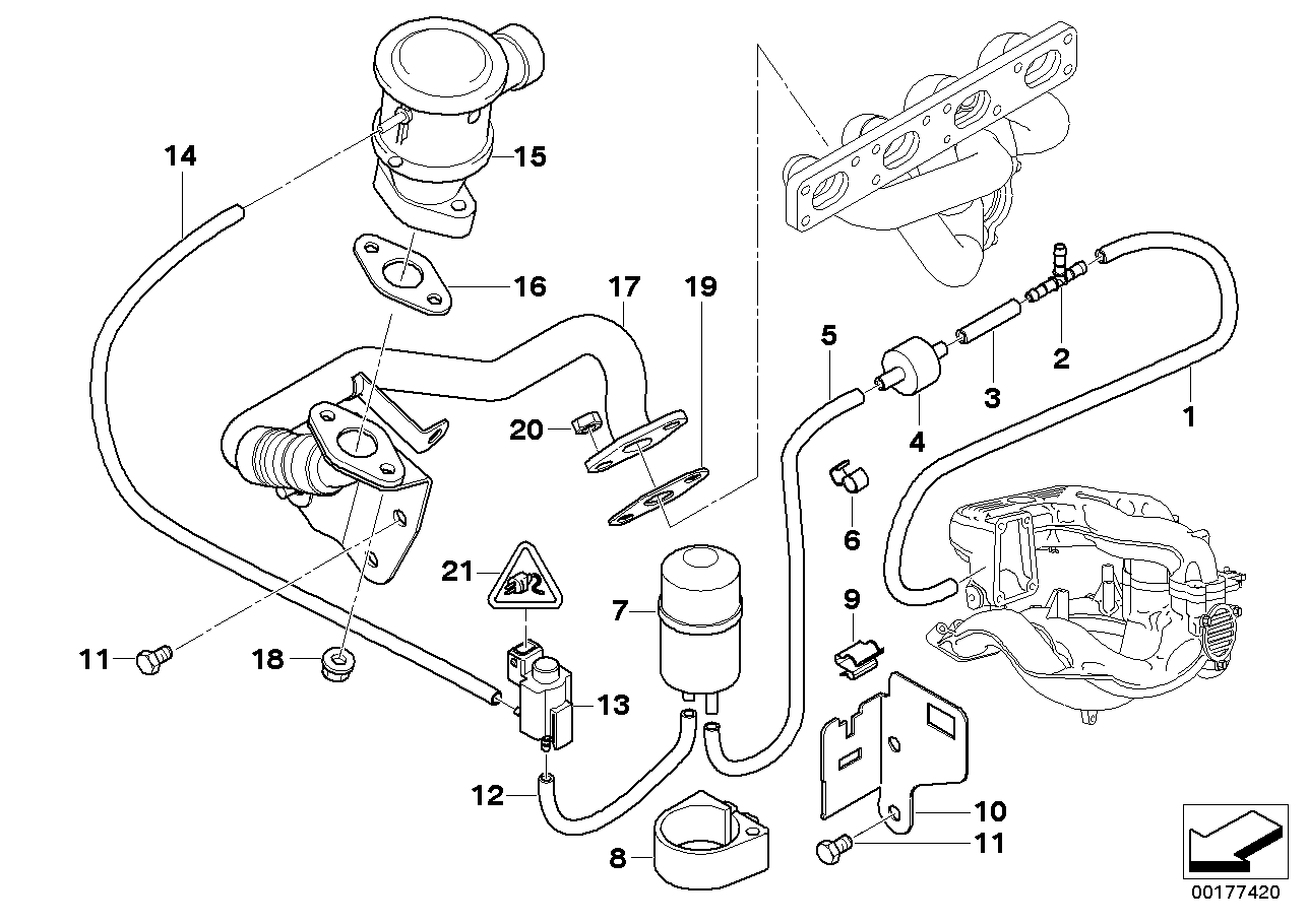 BMW 11721435367 - Прокладка, вакуумный насос parts5.com