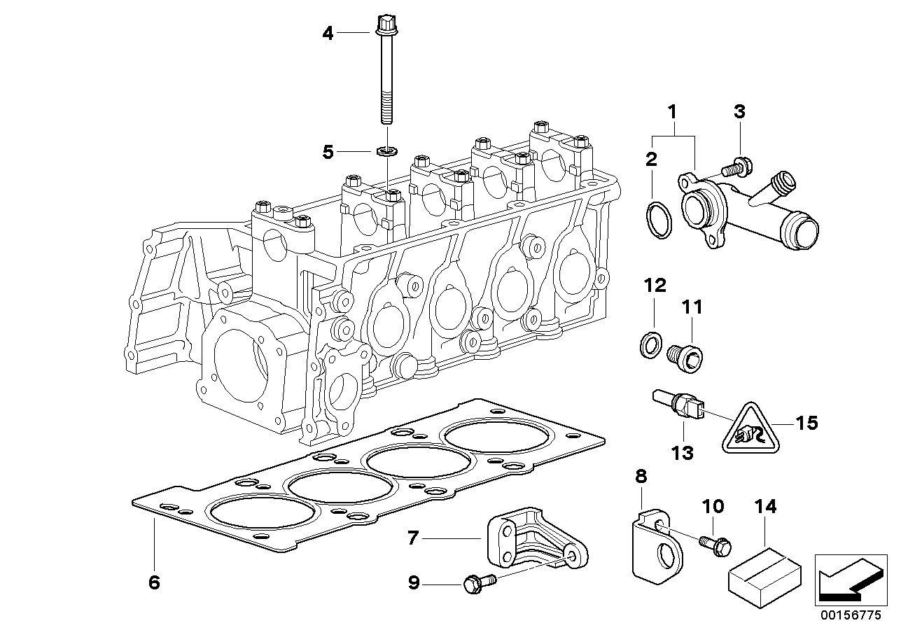 BMW 11 12 1 708 585 - Прокладка, головка цилиндра parts5.com