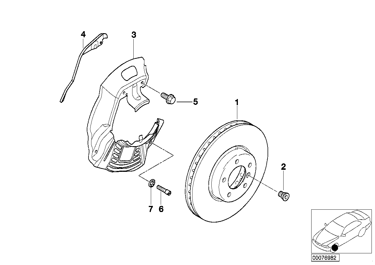 BMW 34116767059 - Тормозной диск parts5.com