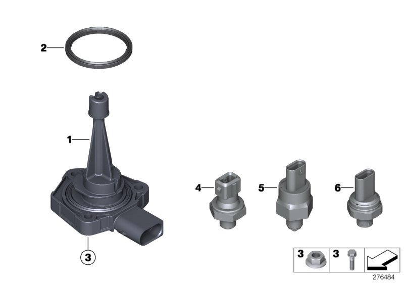 BMW 12 61 8 613 333 - Датчик, температуры / давления масла parts5.com