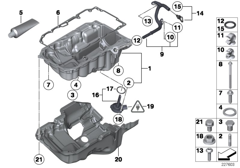 BMW 12 61 7 636 296 - Датчик, уровень моторного масла parts5.com