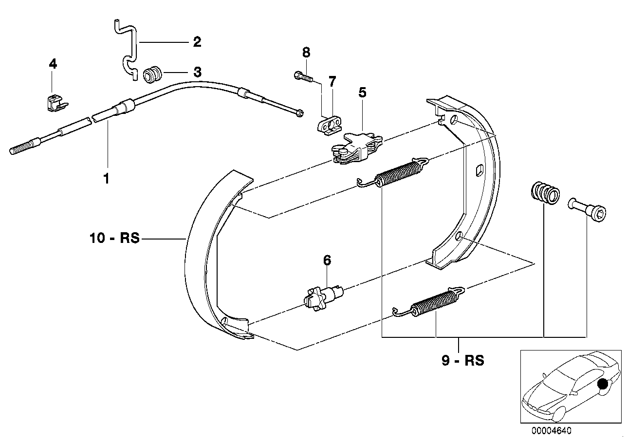 BMW 34410304724 - Комплектующие, стояночная тормозная система parts5.com