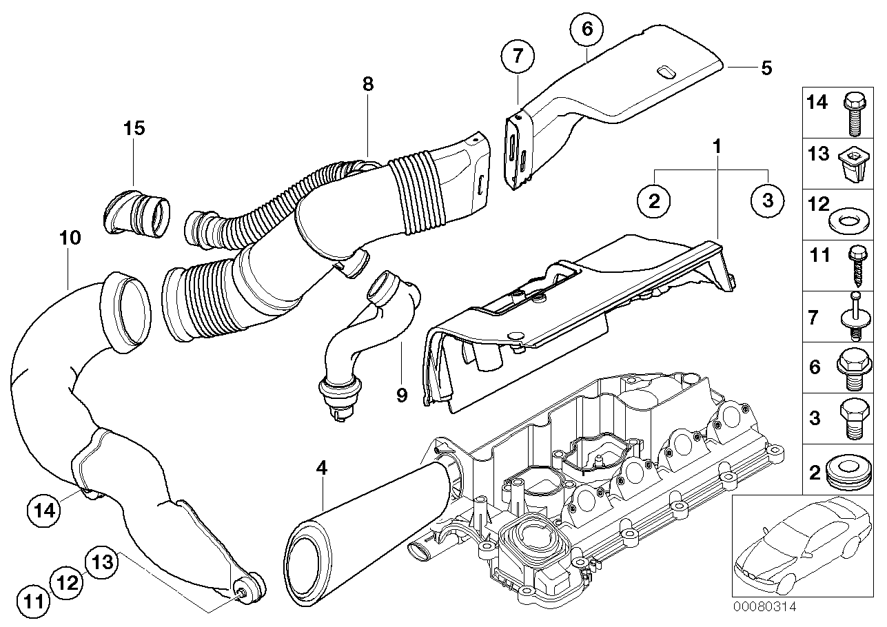 BMW 13 71 2 246 997 - Воздушный фильтр parts5.com