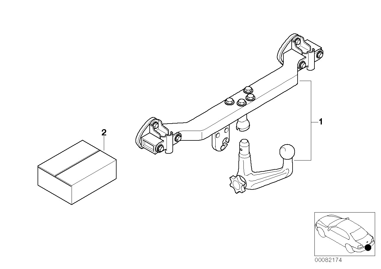 BMW 71601094386 - Прицепное устройство, фаркоп parts5.com