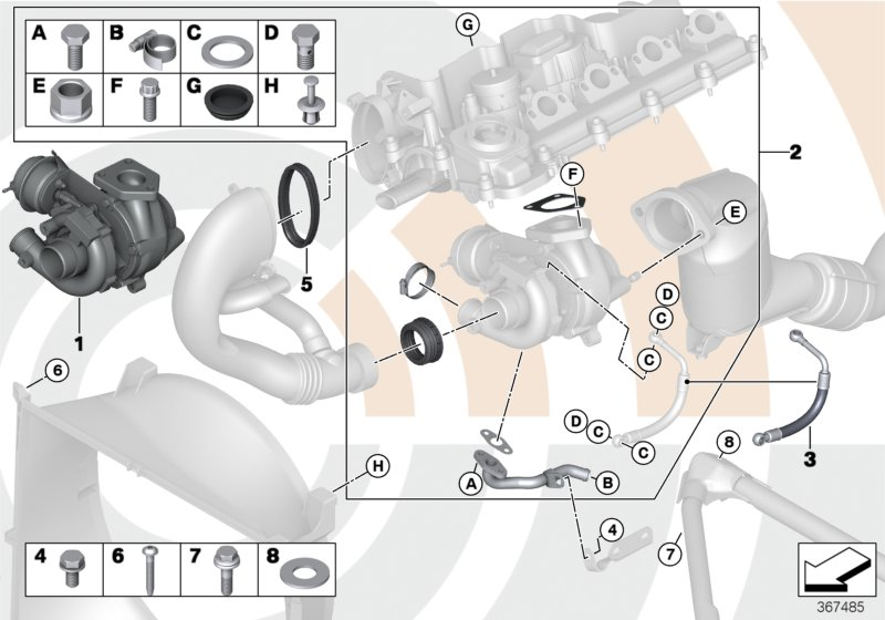 BMW 11652248901* - Турбина, компрессор parts5.com