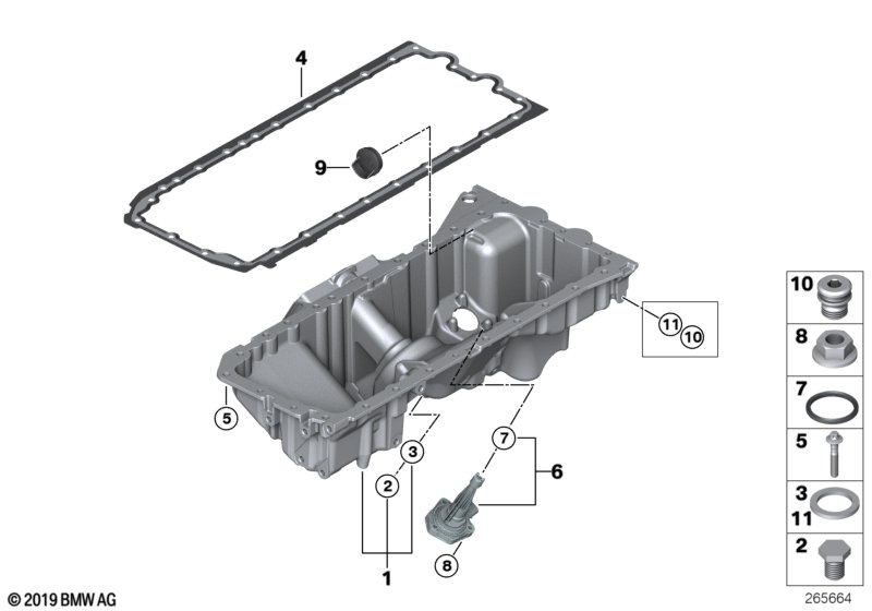 BMW 11 13 7 600 482 - Прокладка, масляная ванна parts5.com