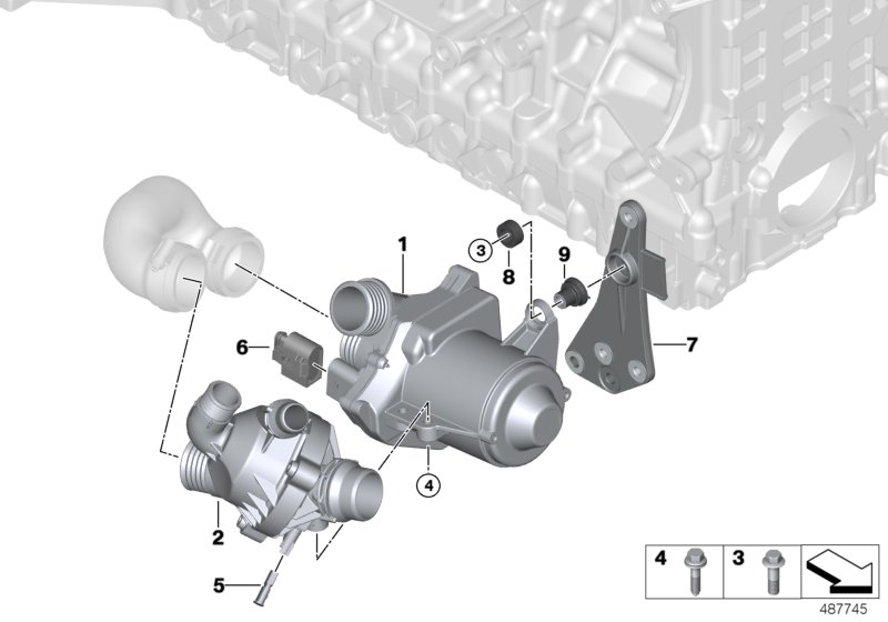 BMW 11 51 9 455 978 - Водяной насос parts5.com