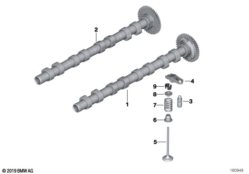 BMW 11318509118 - Распредвал parts5.com