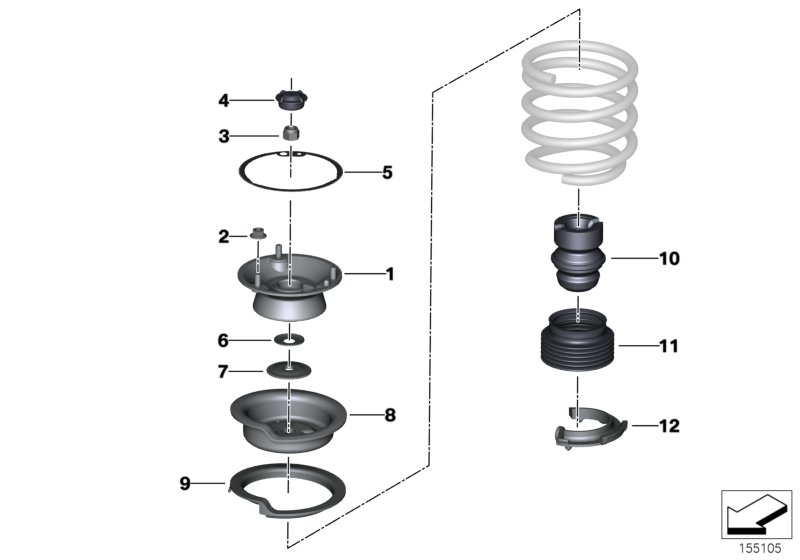 BMW 31336771352 - Отбойник, демпфер амортизатора parts5.com