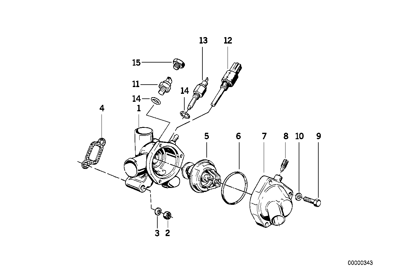 BMW 62 11 0 788 115 - Датчик, температура охлаждающей жидкости parts5.com