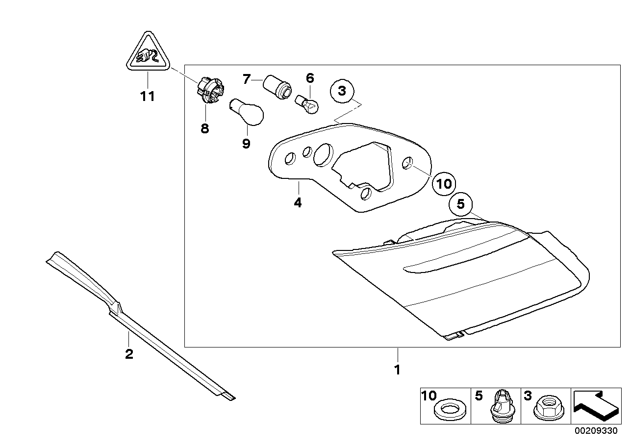 BMW 63216937239 - Обшивка, Задняя дверь parts5.com