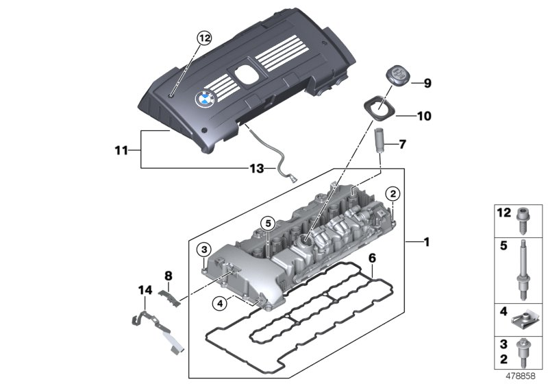 BMW 111 2 7 548 196 - Мембрана, вентиляция картера parts5.com