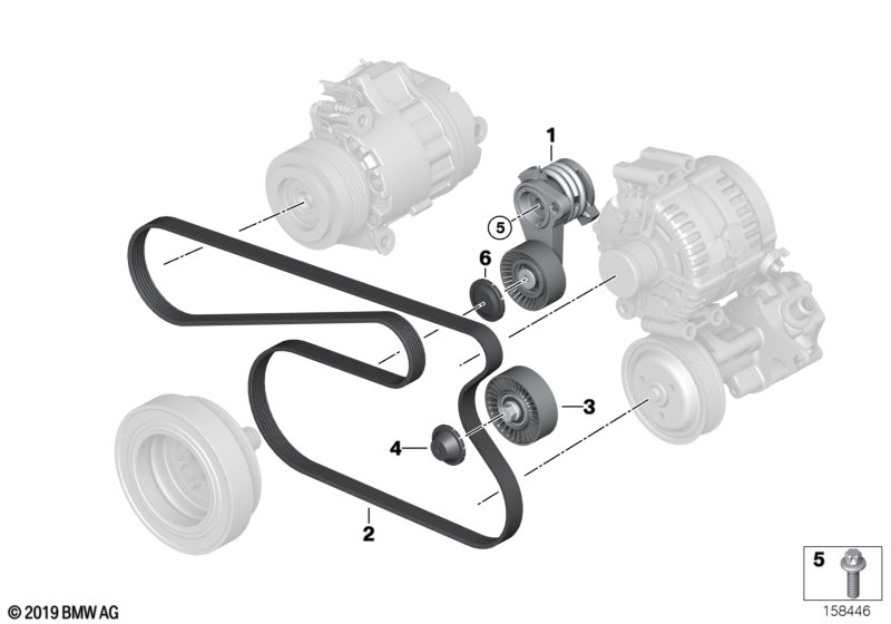 BMW 1128 7 628 650 - Поликлиновой ремень parts5.com