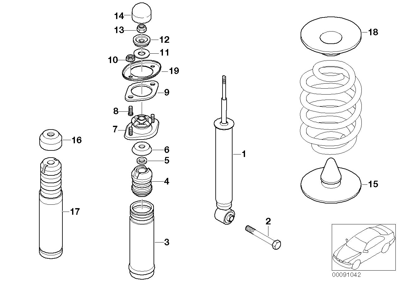 BMW 33531091640 - Пылезащитный комплект, амортизатор parts5.com