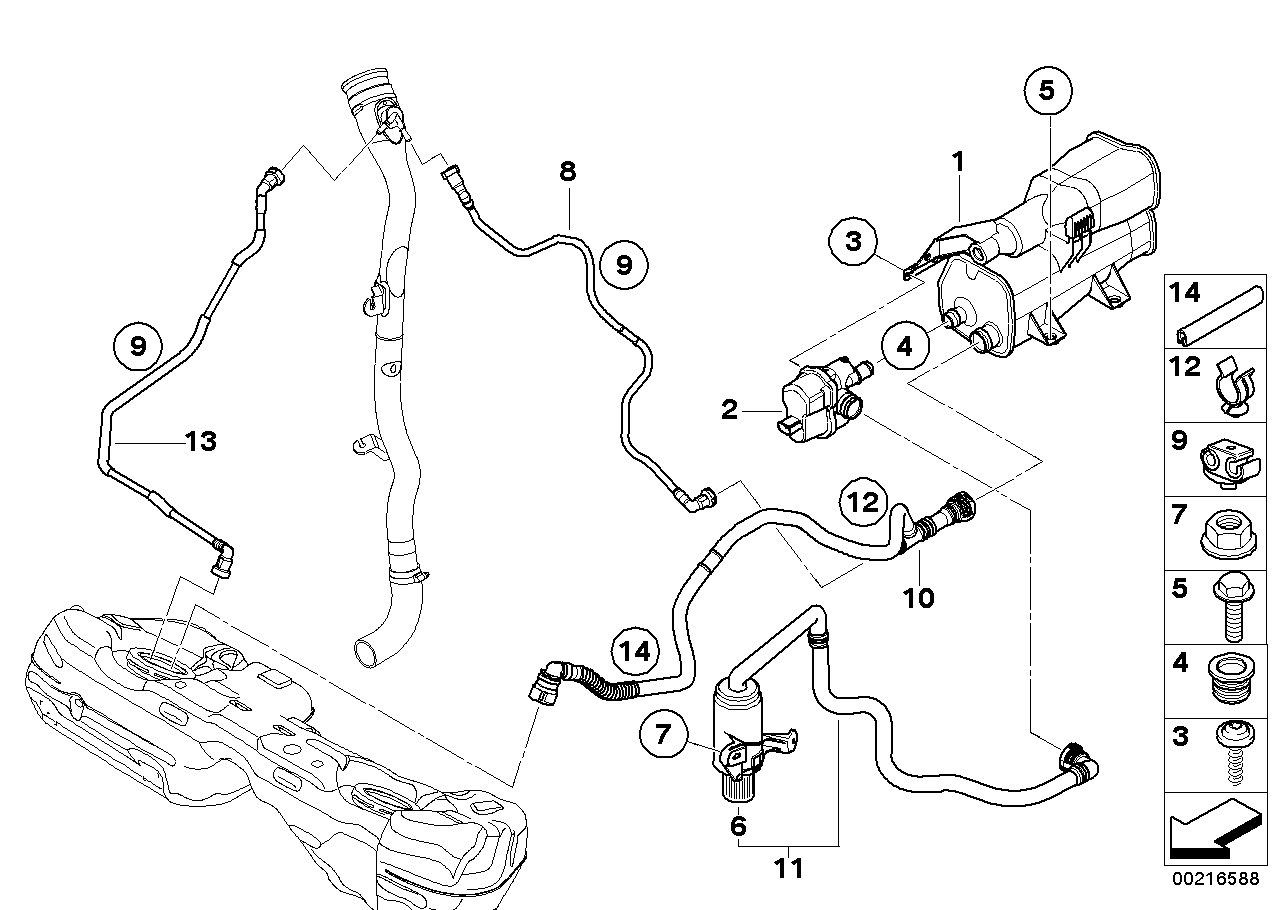 BMW 16137163596 - Топливный фильтр parts5.com