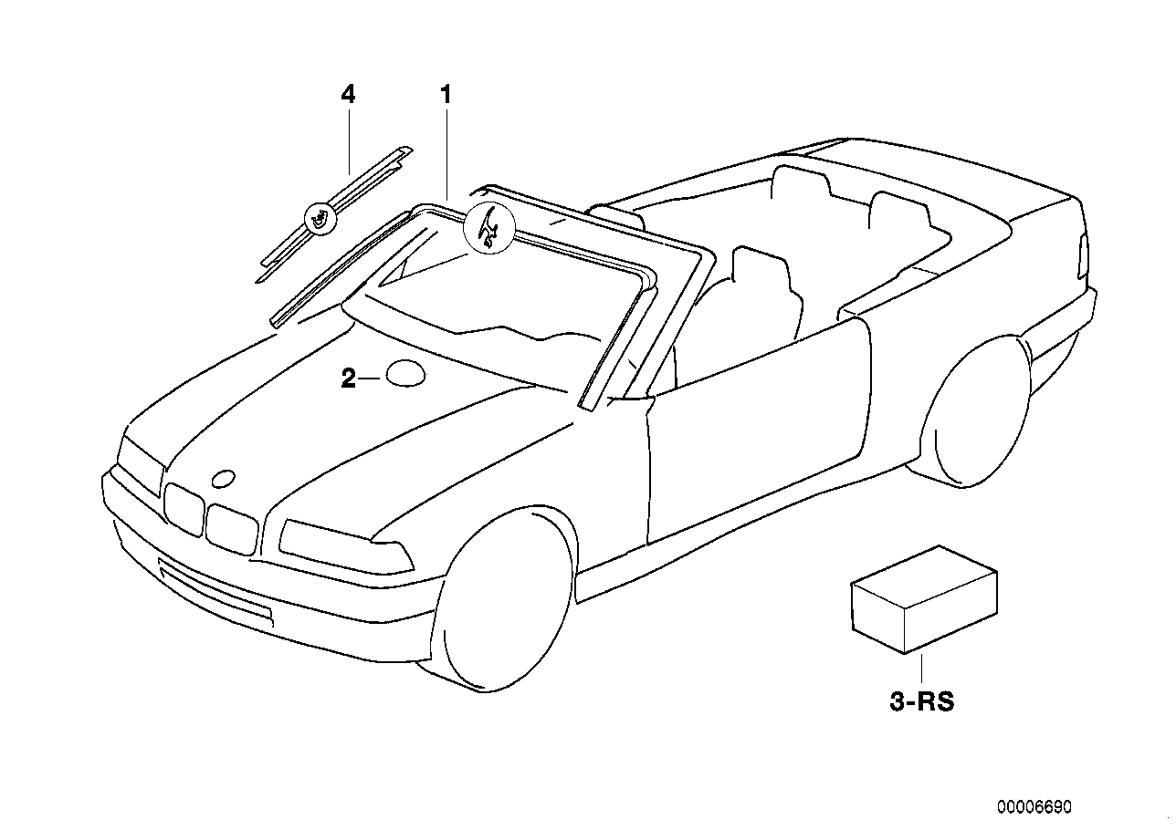 BMW 51311925433 - Пружинный зажим, монтаж стекол parts5.com