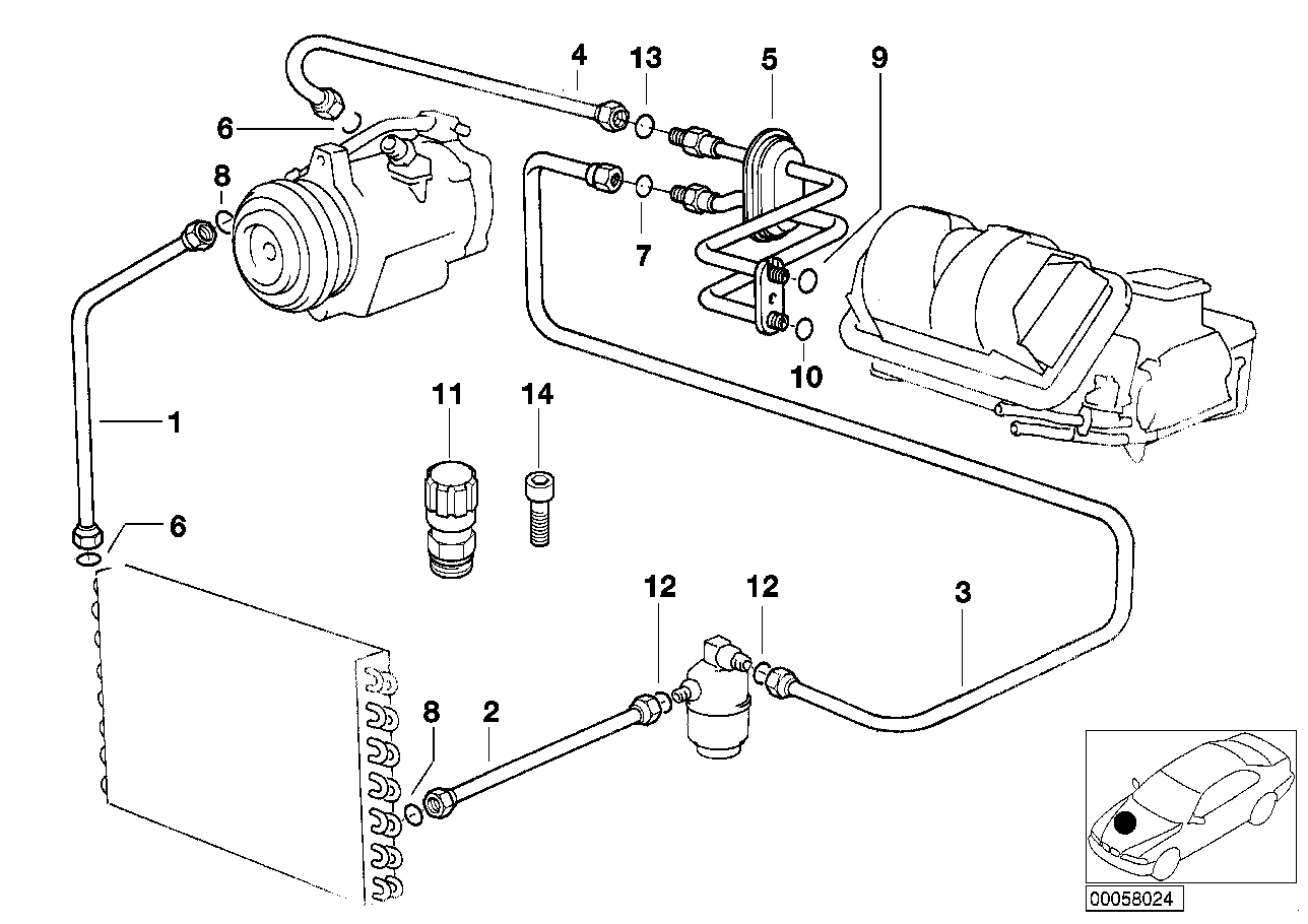 BMW 64538372123 - Трубопровод высокого / низкого давления, кондиционер parts5.com