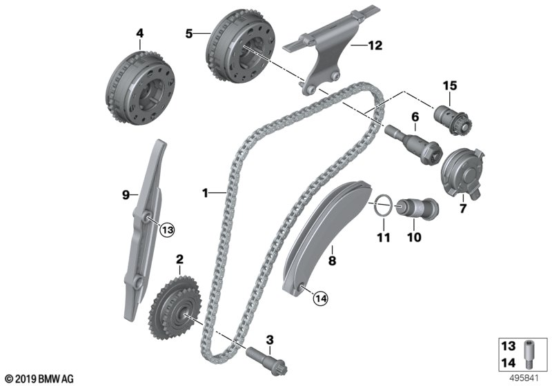 Mini 11 31 8 648 729 - Комплект цепи привода распредвала parts5.com