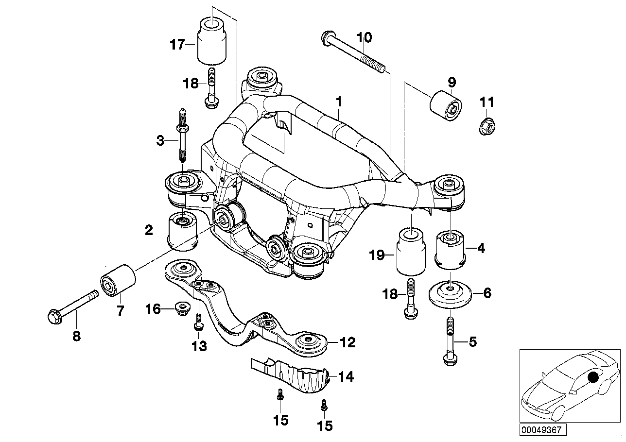 BMW 33 31 6 770 781 - Сайлентблок, рычаг подвески колеса parts5.com