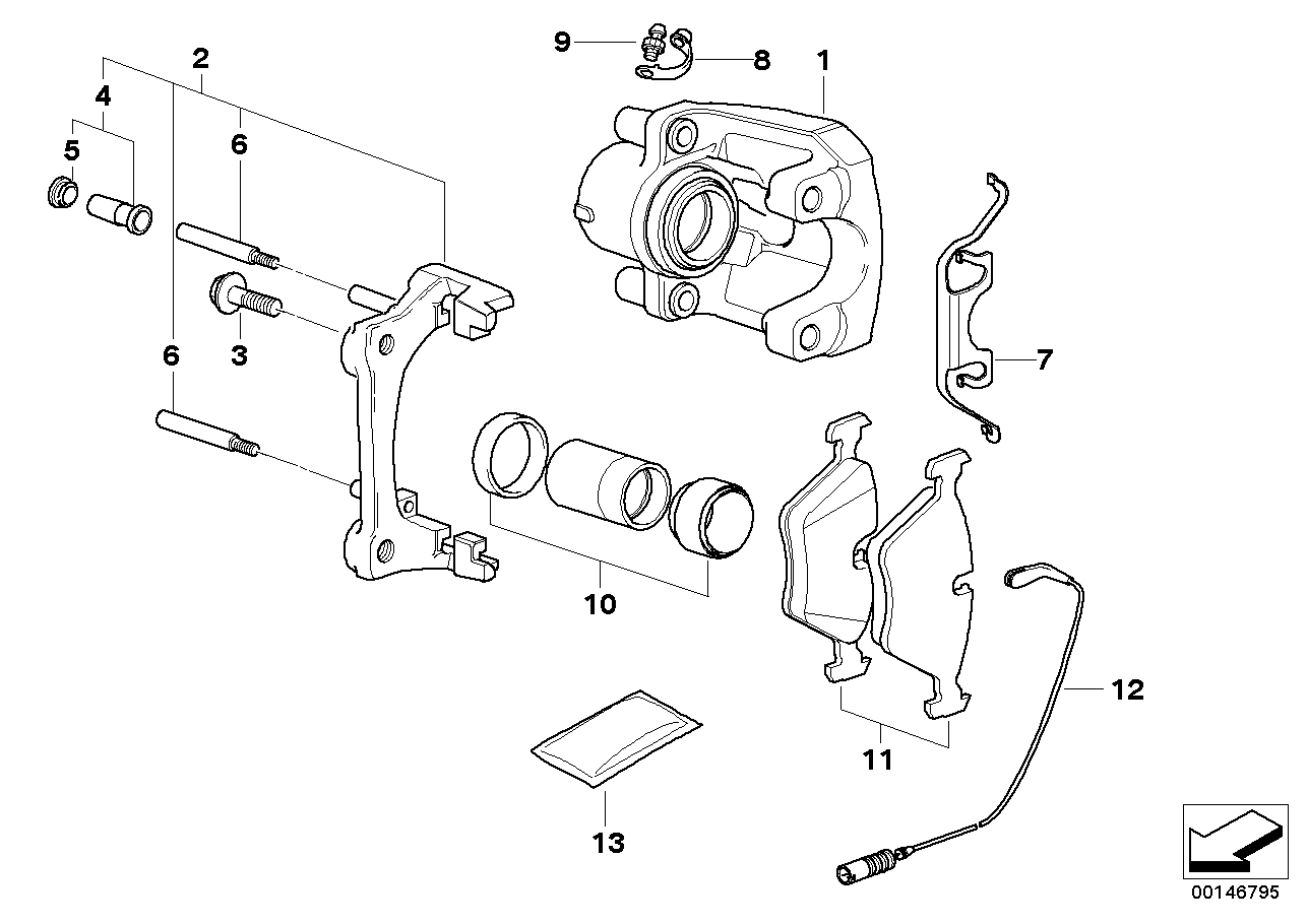 BMW 34216869617 - Guide Sleeve Kit, brake caliper parts5.com