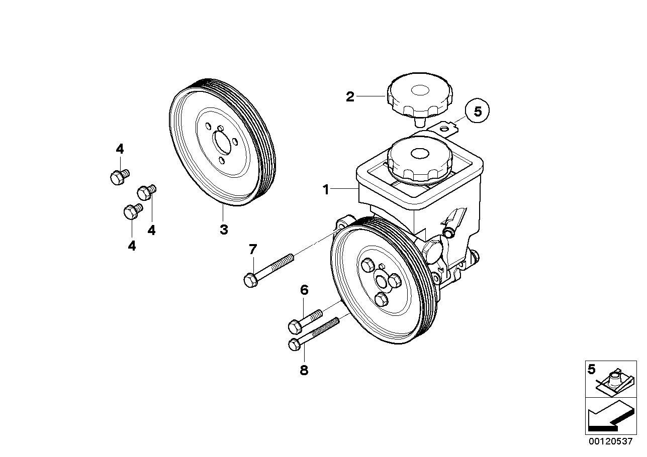 BMW 32416779857 - Гидравлический насос, рулевое управление, ГУР parts5.com