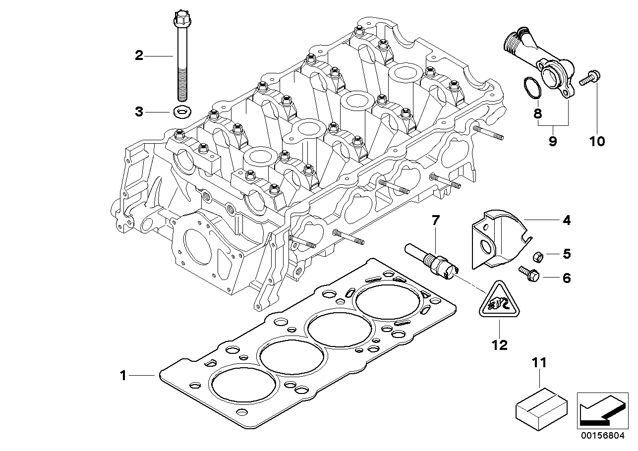 BMW 11 12 1 721 939 - Комплект болтов головки цилиндра parts5.com