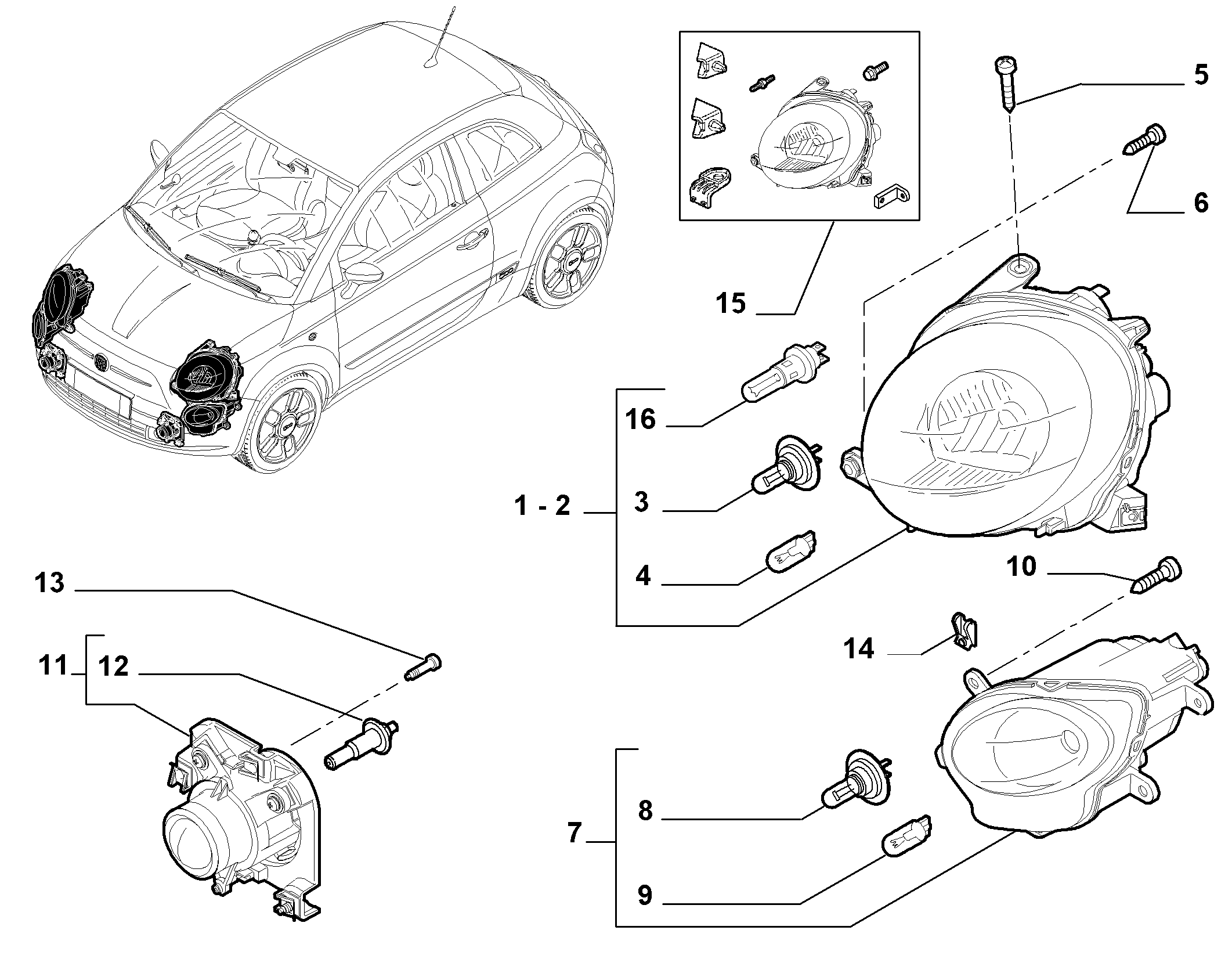 Lancia 71753190 - Лампа накаливания, фара дневного освещения parts5.com