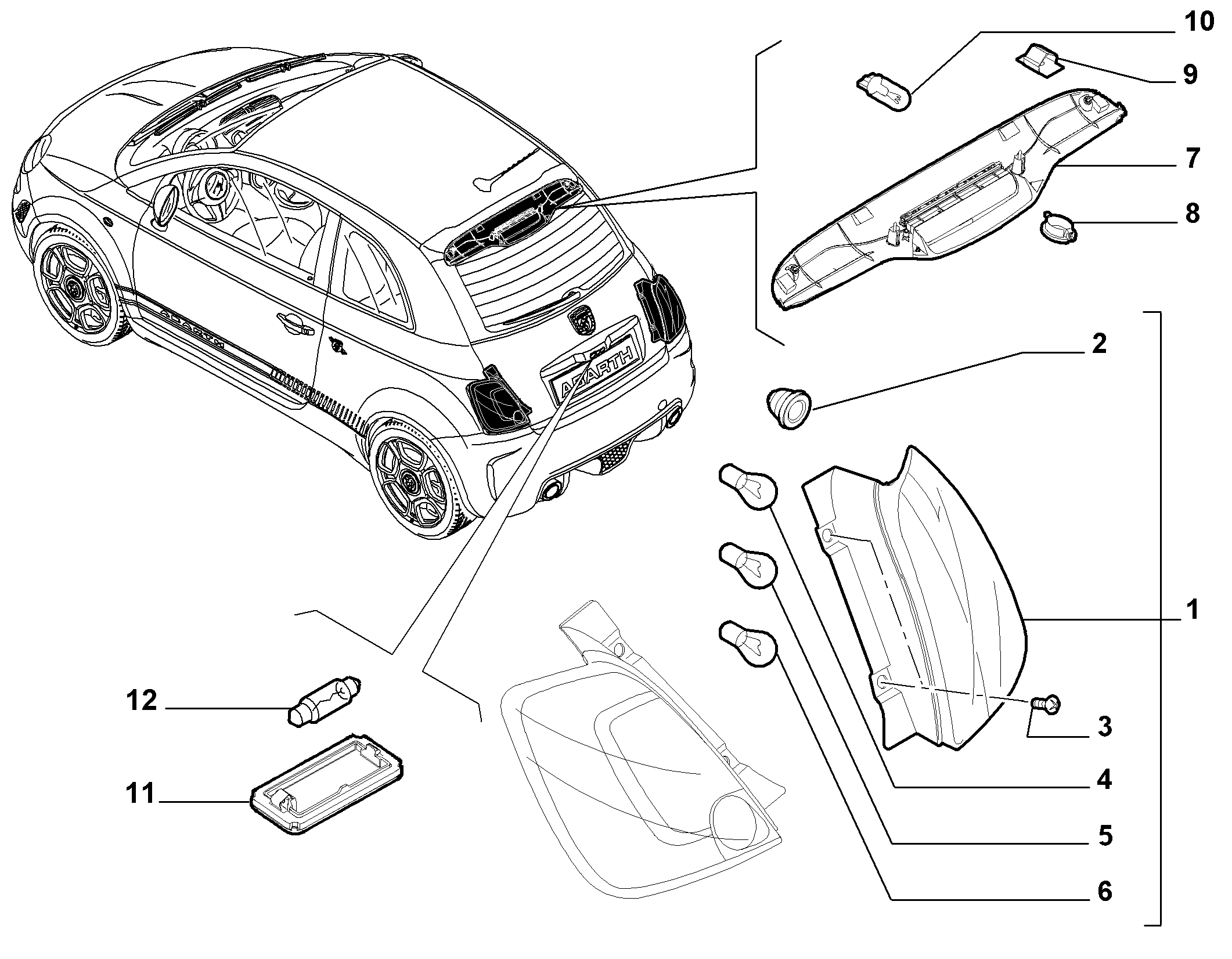 CASE IH 10863090 - Лампа, лампа чтения parts5.com