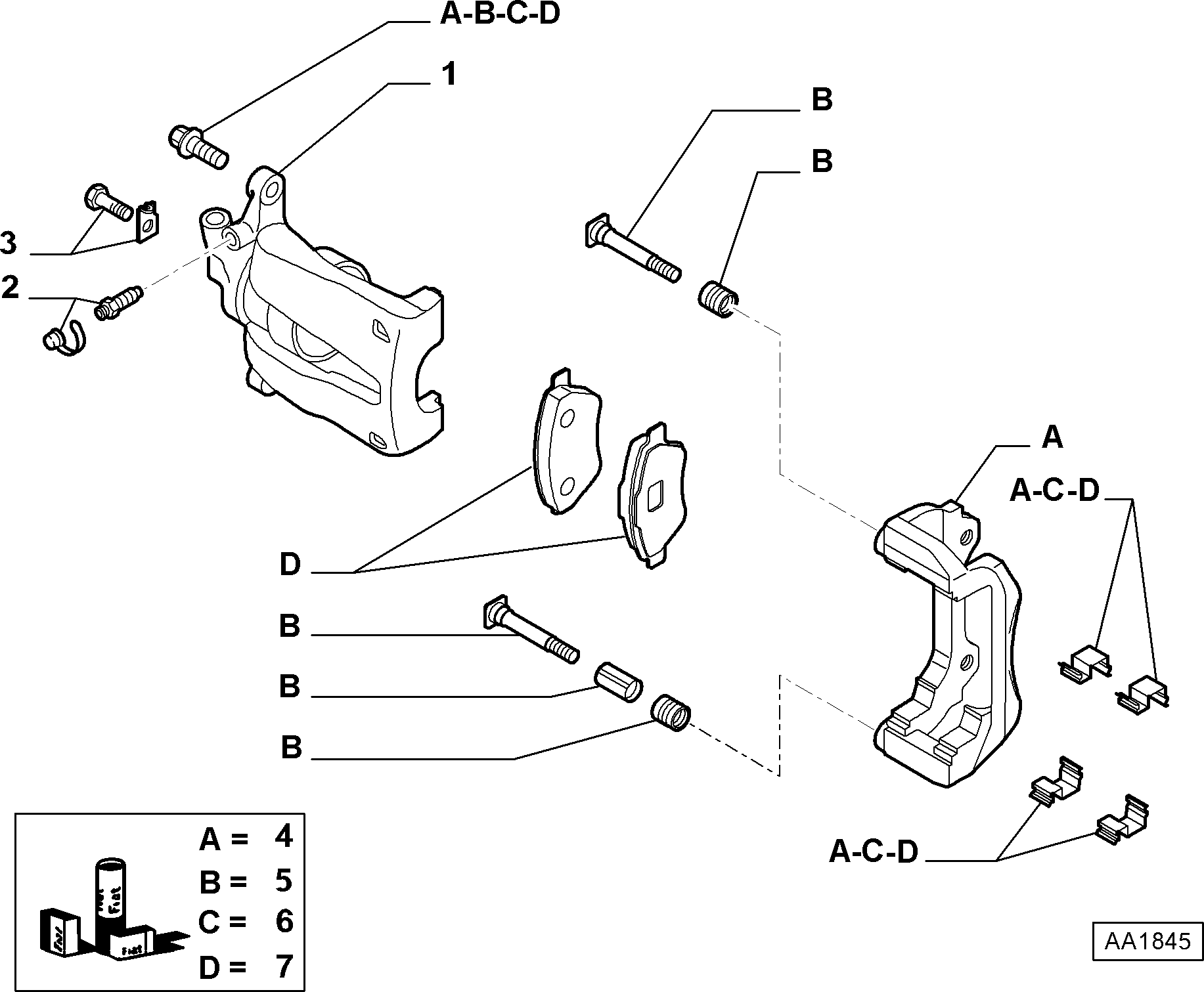 FIAT 77365026 - Тормозные колодки, дисковые, комплект parts5.com