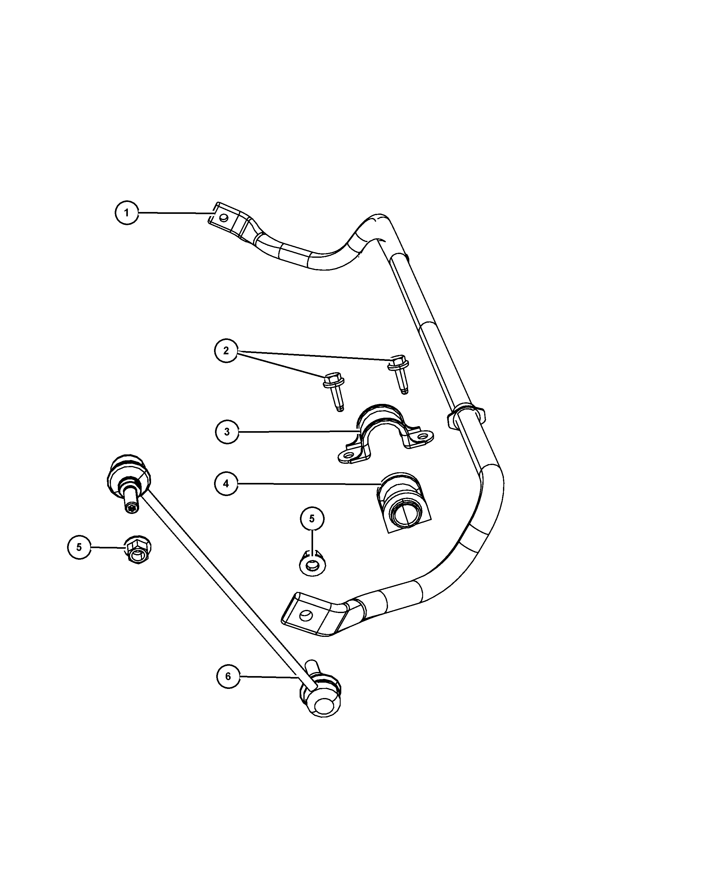 Chrysler 4743 669AB - Тяга / стойка, стабилизатор parts5.com