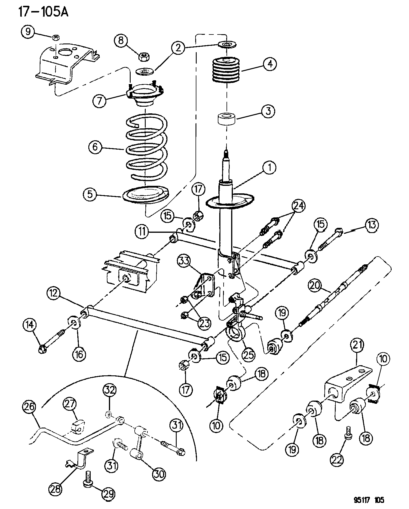 Chrysler 462 6766 - Тяга / стойка, стабилизатор parts5.com