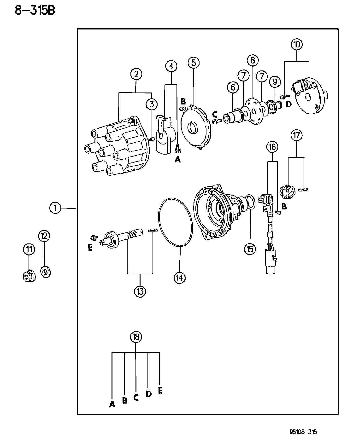 Chrysler MD11 6211 - Распределитель зажигания parts5.com