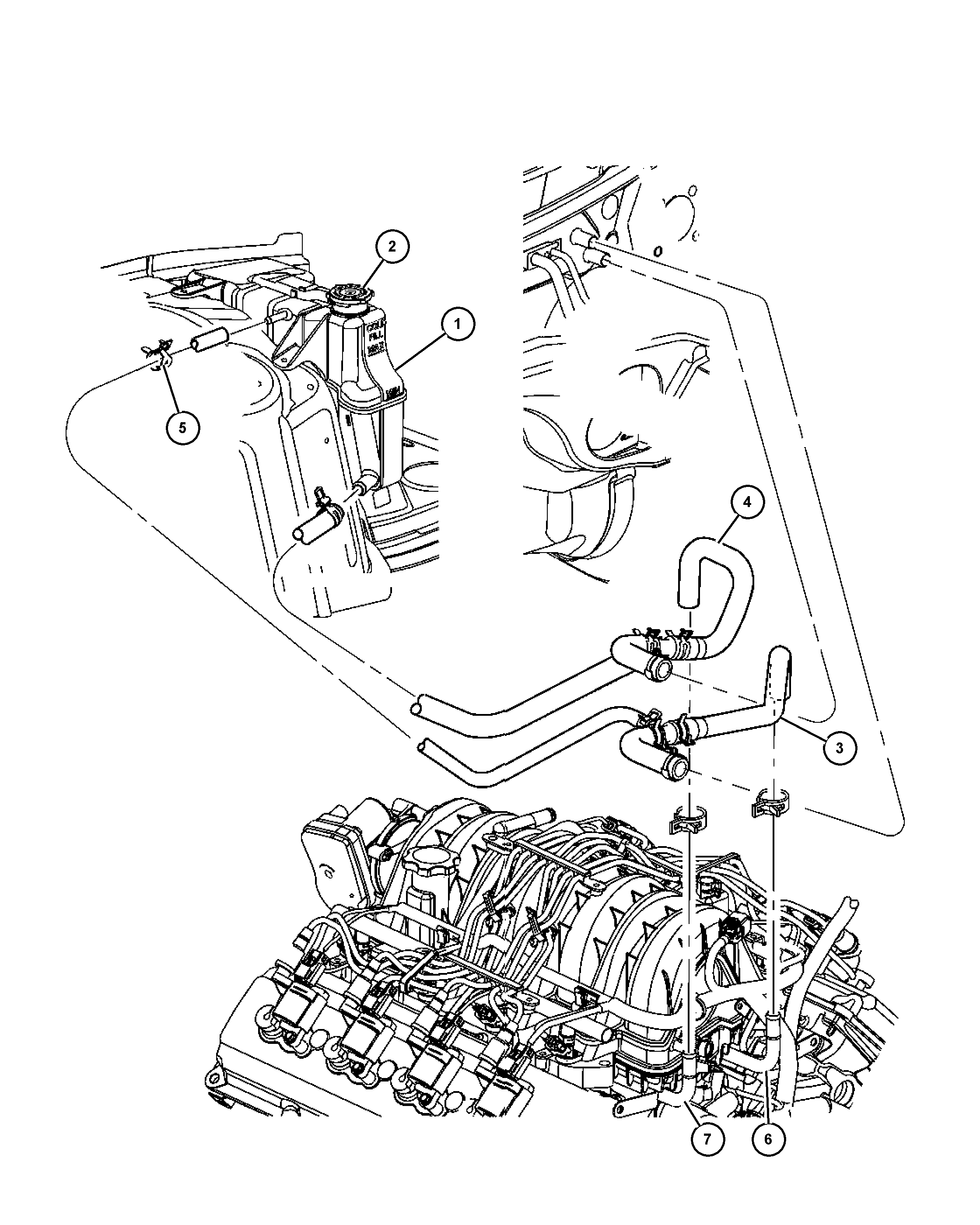 Dodge 4596 466AF - Компенсационный бак, охлаждающая жидкость parts5.com