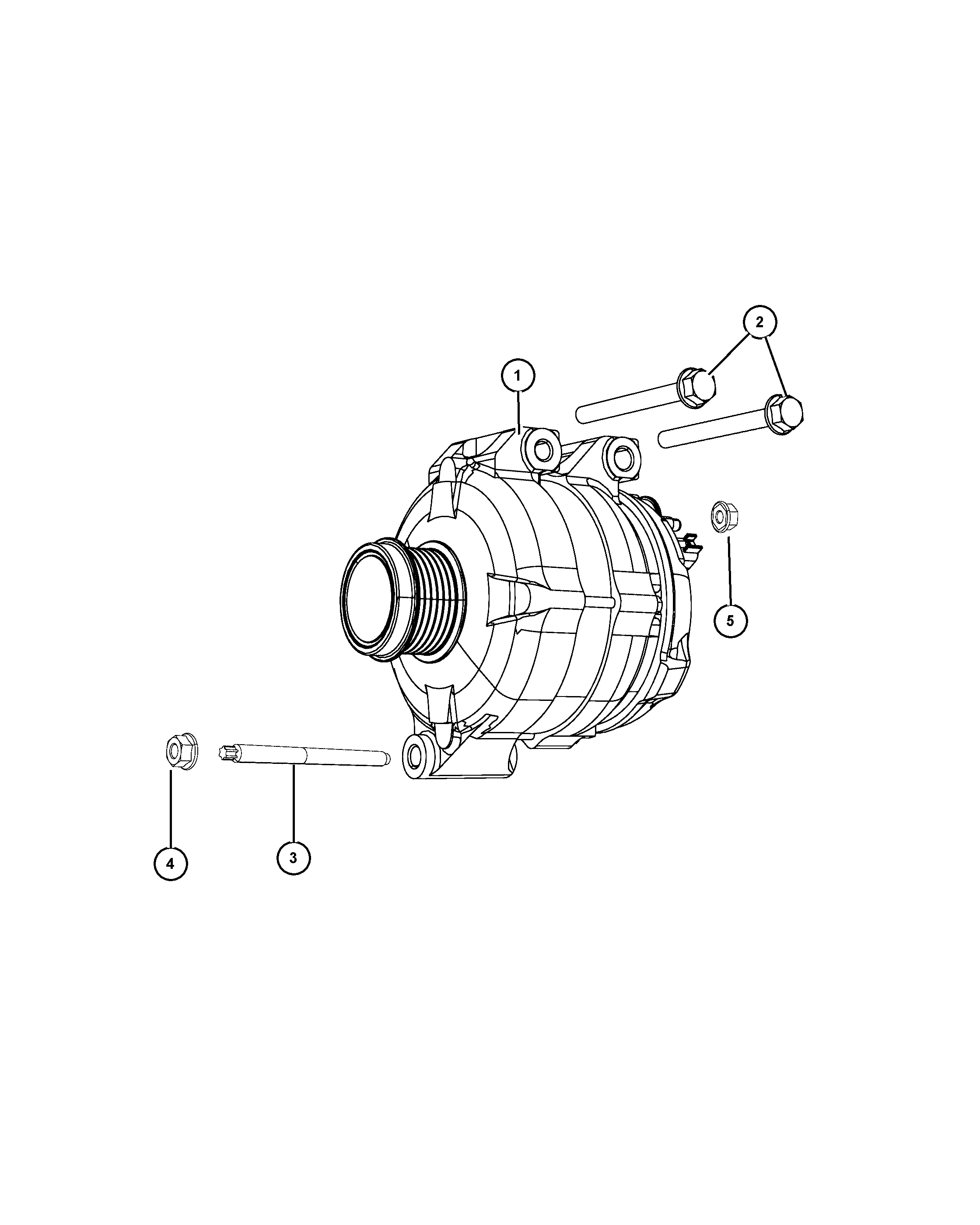 Chrysler 4801 624AD - Генератор parts5.com