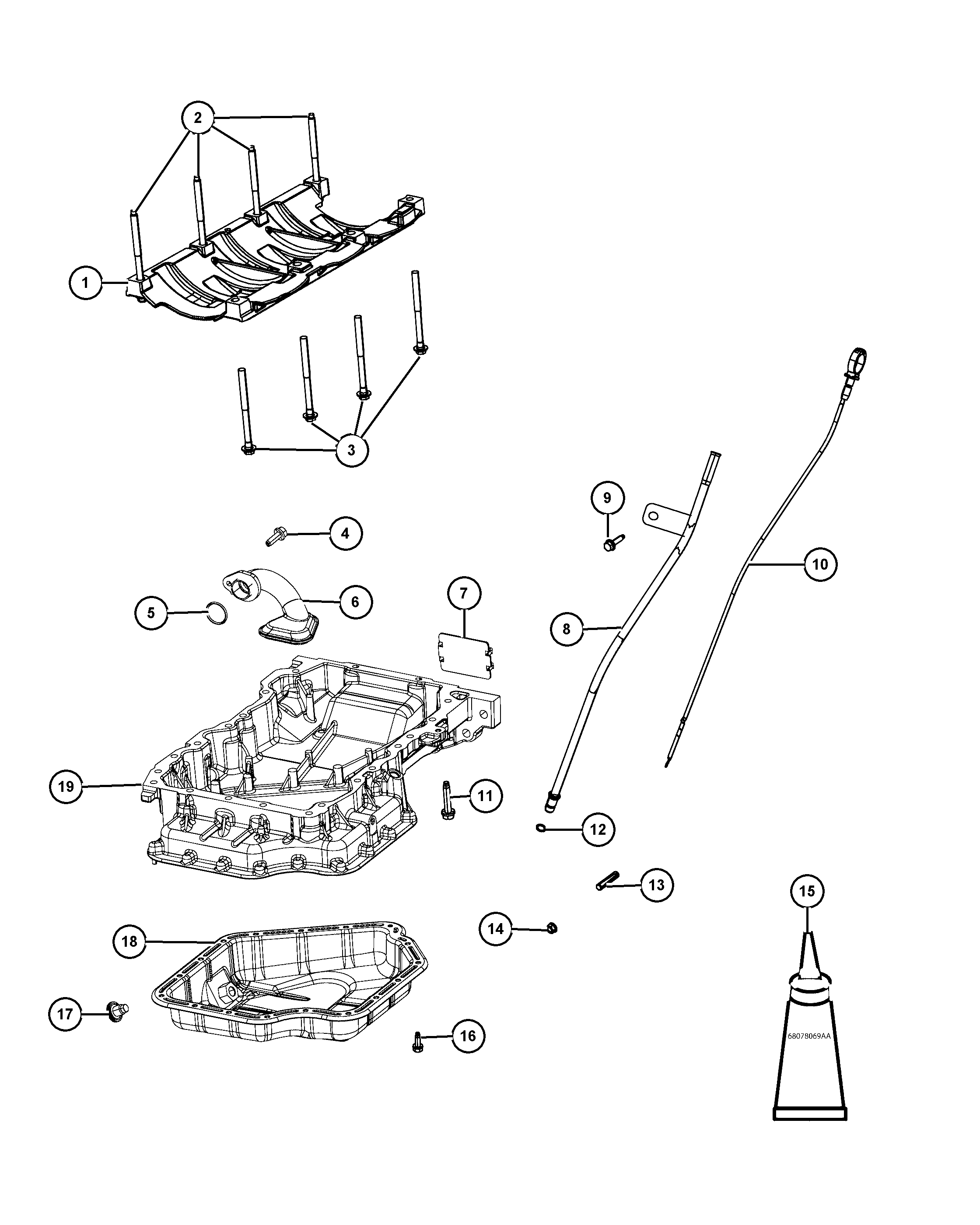 Chrysler 6506 214AA - Резьбовая пробка, масляный поддон parts5.com