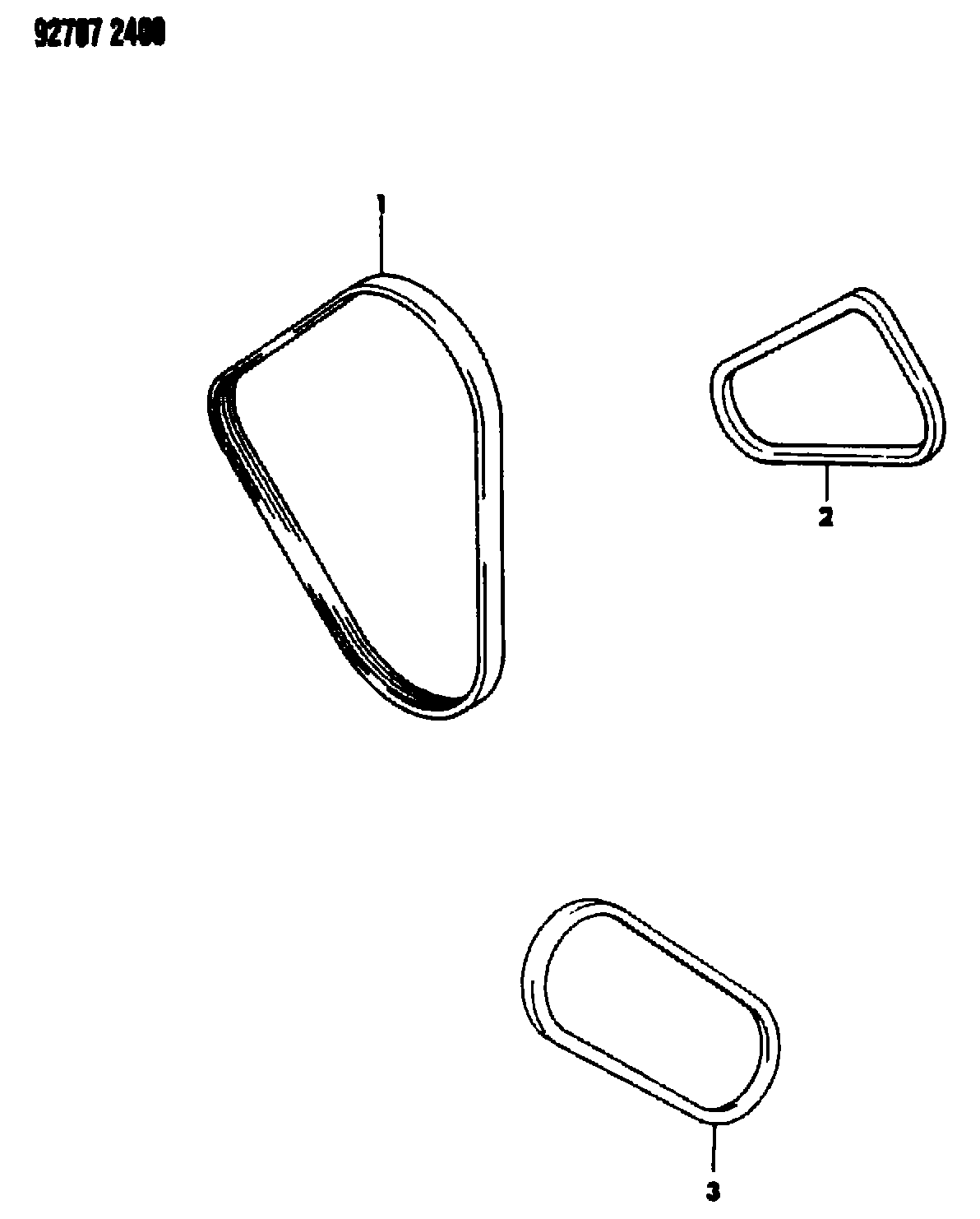 Proton MD10 6658 - Correa trapecial poli V parts5.com