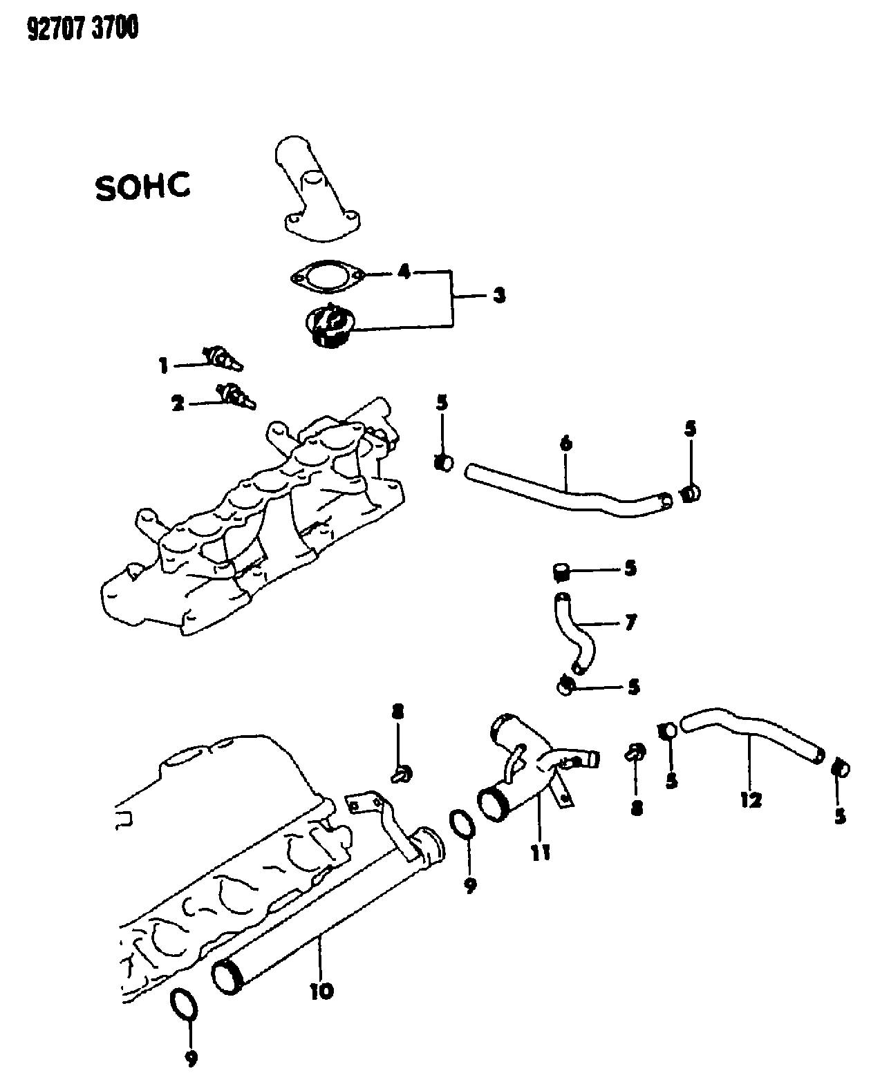 Mitsubishi MD99 7680 - Термостат, охлаждающая жидкость parts5.com