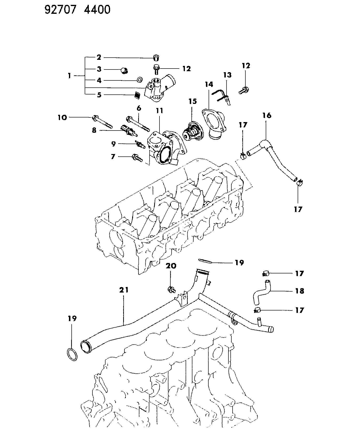 Mitsubishi MD 182467 - Датчик, температура охлаждающей жидкости parts5.com